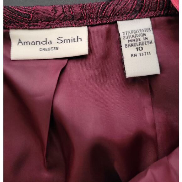 Amanda Smith size 10 maroon knee length skirt - Picture 3 of 5